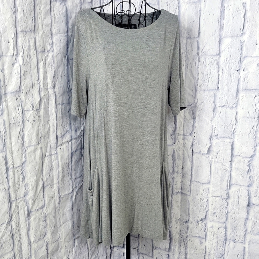 Adrienne Vittadini‎ Gray Mini Dress
